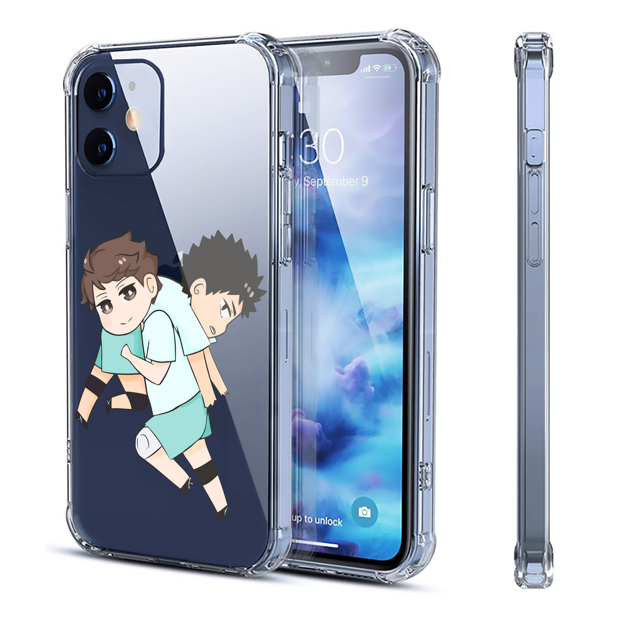 （画像用） ハイキュー!! Haikyu!! 【iPhone 12シリーズ対応】透明スマホケース（クリアソフトケース）